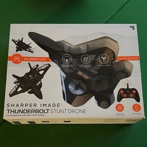 Sharper Image Thunderbolt Stunt Drone with Black Finish